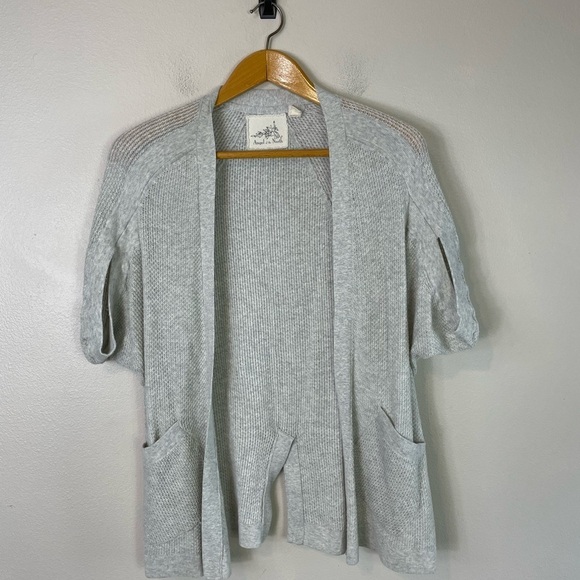 Anthropologie Angel Of The North Women’s Sweater XS Open Front Knit Cardigan - Picture 2 of 12